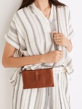 MADEWELL The Transport Accordion Crossbody Bag | English Saddle Leather